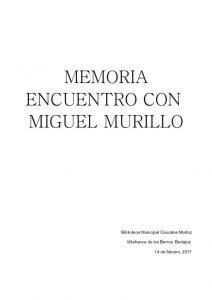 thumbnail of MEMORIA ENCUENTRO MIGUEL MURILLO VILLAFRANCA
